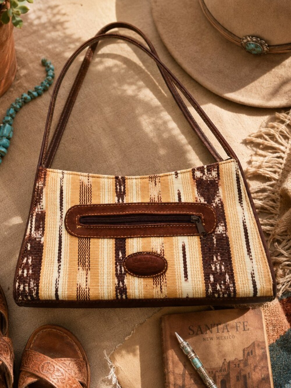 Mayan Guatemala Ikat Woven Purse Boho Festival Southwestern Artisan Bag Purse
